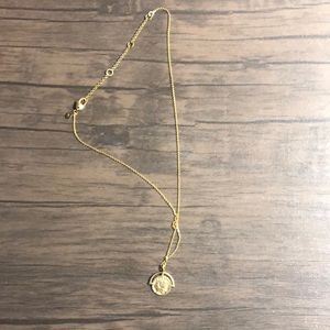 Madewell moon coin necklace